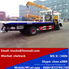 Dongfeng 5 Ton Road Platform Wrecker with Crane